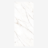 CALACATTA LIGHT 120x278cm 09mm – Book-Match Glossy Porcelain Tile