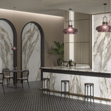 Hermitage 160x320cm 06mm – Book-Match Glossy Porcelain Tile