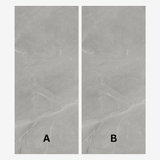 ARMANI GREY 120x278cm marble look tile with elegant veining in a smooth glossy finish. A luxurious large format tile for refined interiors.