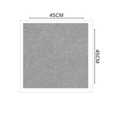 ASH GREY 45x45cm Matt Porcelain Tile – 12MM Stone-Look, Slip-Resistant Finish