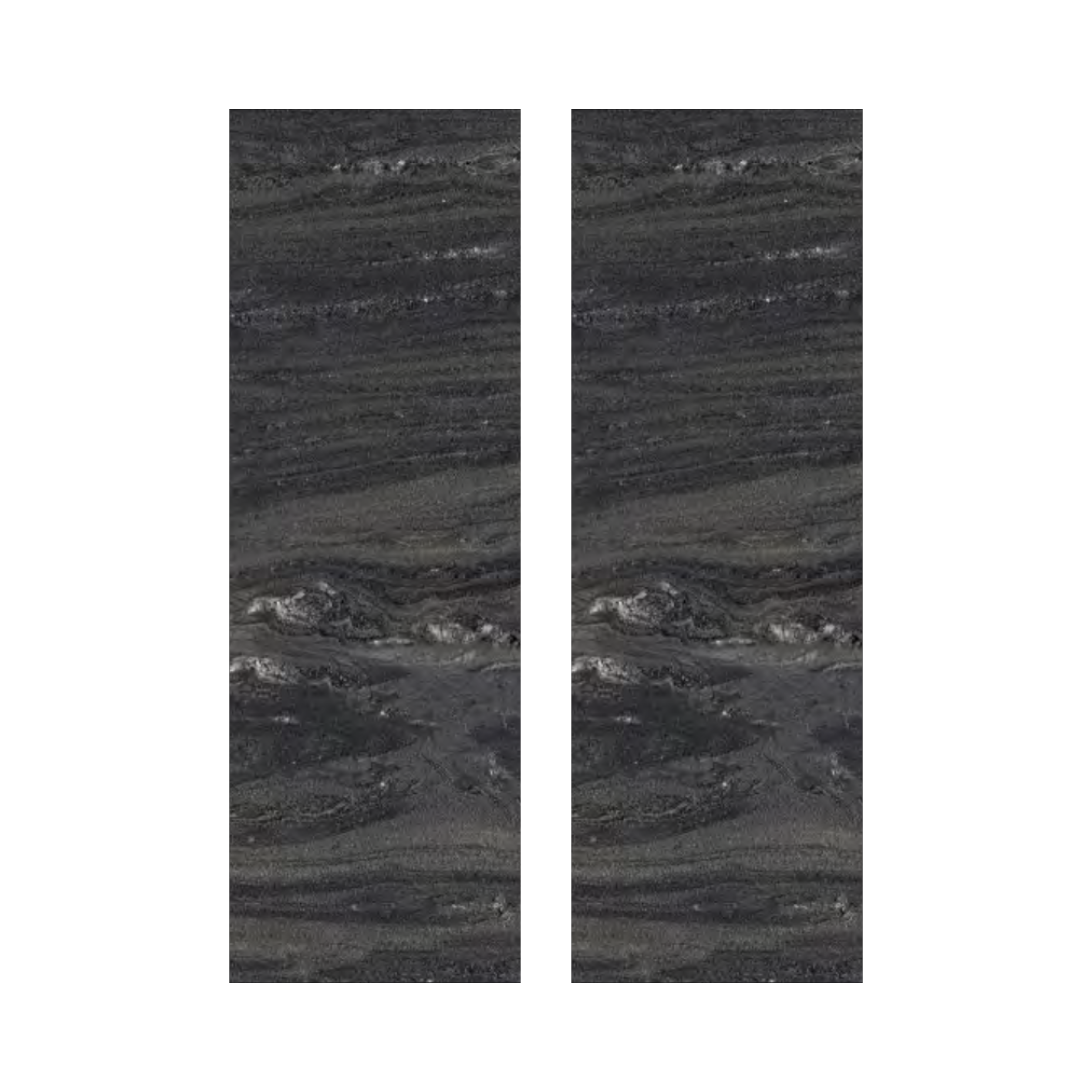 Add elegance with stone look tiles in deep black, featuring intricate carving details and a sophisticated matt finish. Ideal for large format tiles.