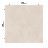 Azure Crema Lite 120x120cm matt porcelain tile with soft cream tones. Durable, elegant, and ideal for timeless modern interiors.