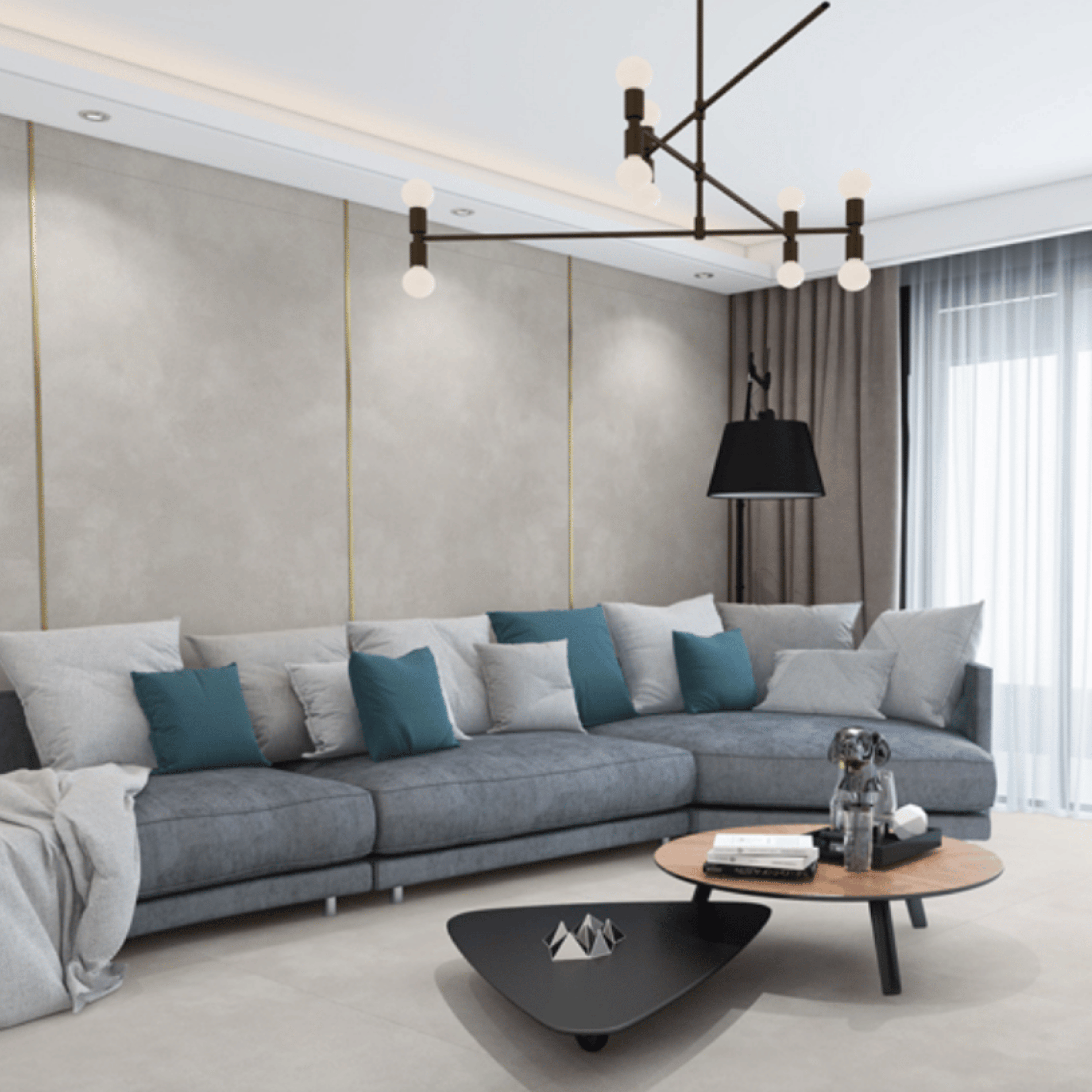 Azure Grey 120x240cm matt porcelain tile with 09mm thickness. Neutral grey shade, seamless matt finish, perfect for modern walls and floors.