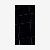 Black Beauty 120x240cm high glossy tile with rich black tones and elegant veining. Perfect for luxury interiors, feature walls, and modern spaces.