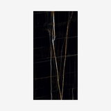 Black Beauty 120x240cm high glossy tile with rich black tones and elegant veining. Perfect for luxury interiors, feature walls, and modern spaces.