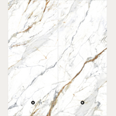 CALACATTA BRONZO 120x278cm 09mm – End-Match Glossy Porcelain Tile