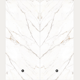 CALACATTA LIGHT 120x278cm 09mm – Book-Match Glossy Porcelain Tile