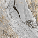 DEVINE GREY 120x278cm book match marble look tile in glossy finish. A sleek large format tile ideal for modern interior design.