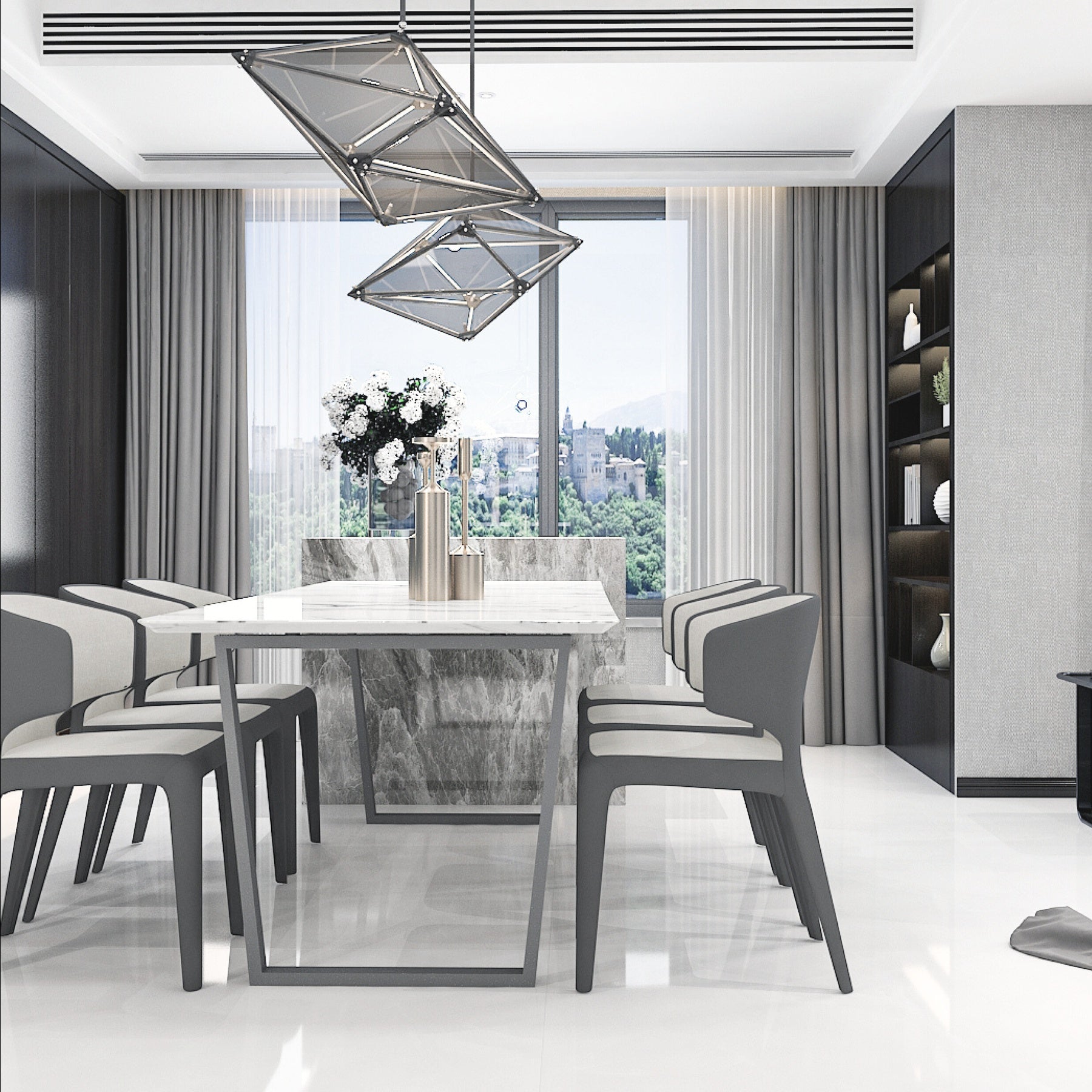 Discover ONYX HELIO large format porcelain tiles (120x120cm) with a 9MM glossy finish and onyx marble effect. Durable, scratch-resistant, and easy to install. Ideal for modern interiors and commercial applications.