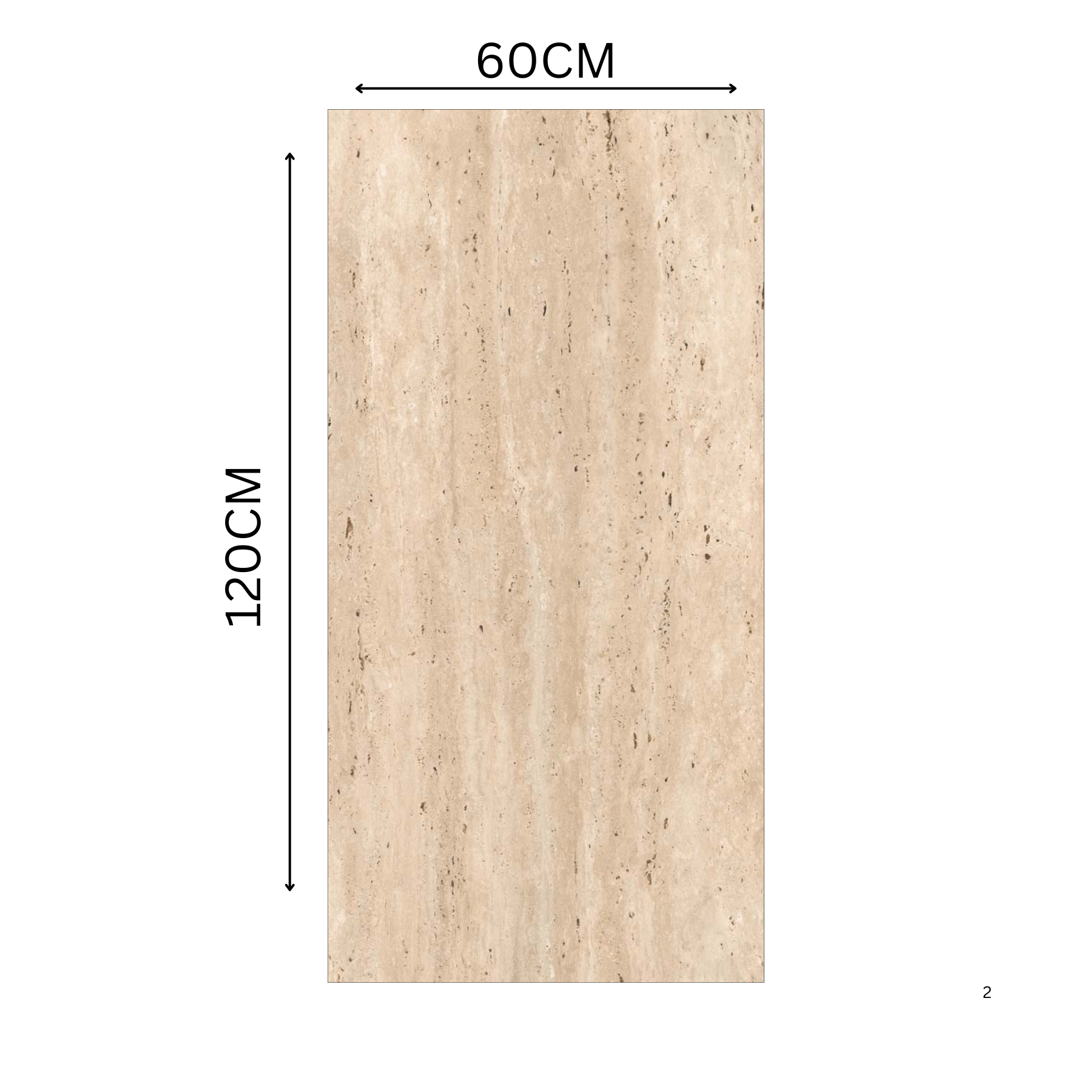 Discover TAVETTI BEIGE porcelain tile 600x1200mm with 9MM thickness and rocker carving texture. Durable large format tile perfect for seamless floors and walls with excellent wear resistance.