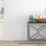 Discover the WHITE MATT 60x120cm porcelain tile. A 9MM thick, large format tile with a refined matt finish—perfect for modern interiors and minimalist spaces.