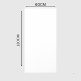 Discover the WHITE MATT 60x120cm porcelain tile. A 9MM thick, large format tile with a refined matt finish—perfect for modern interiors and minimalist spaces.