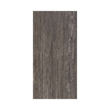 Ebony Travertino 120x240cm glossy porcelain tile with bold dark stone design. Durable 9mm surface for modern floors and walls.