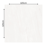 Explore MELTON BIANCO large format porcelain tiles (120x120cm) with a 9MM glossy finish and marble effect. Durable, scratch-resistant, and easy to install. Perfect for upscale residential and commercial interiors.