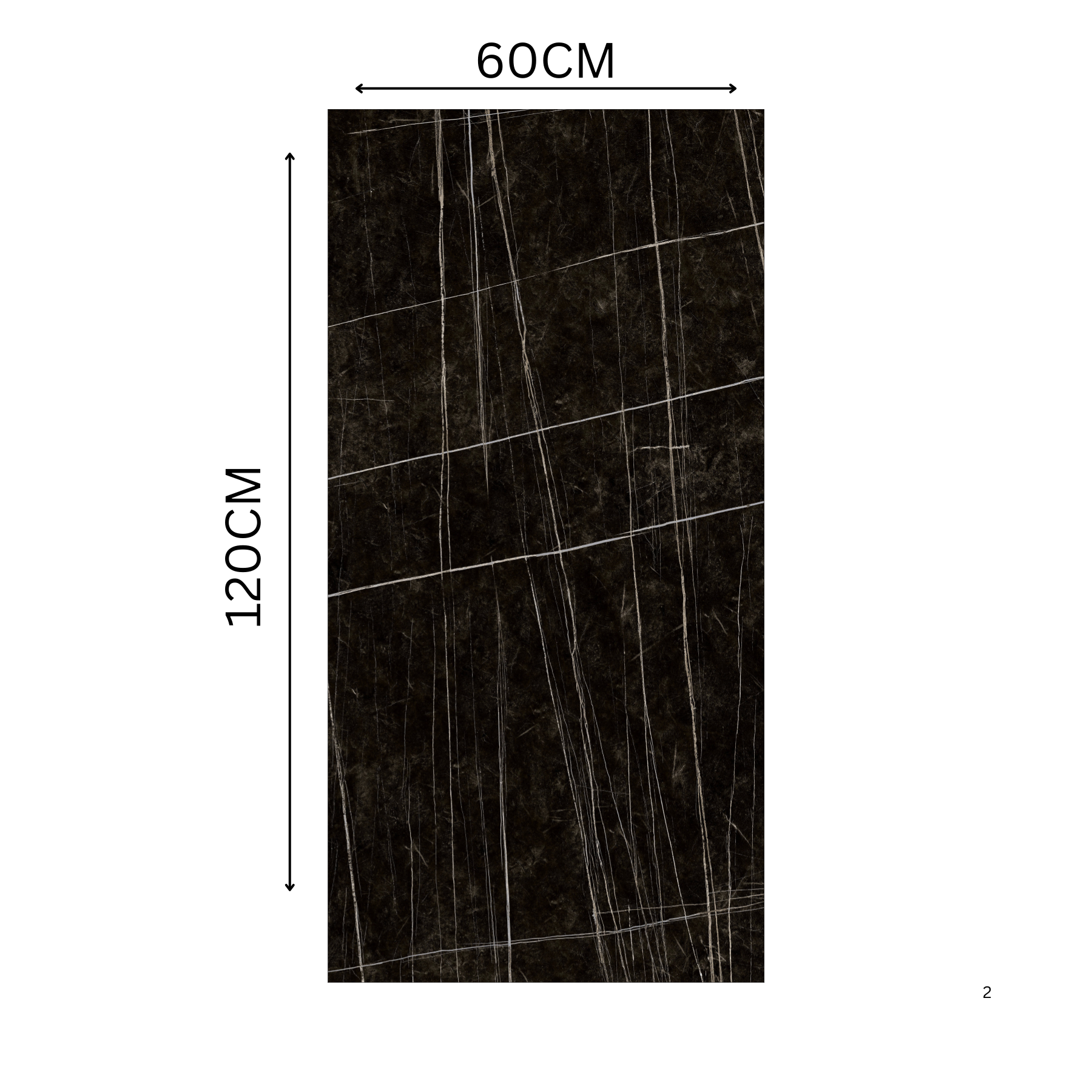 Explore VENIC BLACK large format porcelain tile 600x1200mm with a high glossy marble-look finish and 9MM thickness. Durable, scratch-resistant, and perfect for stylish floors and walls in contemporary interiors.