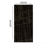 Explore VENIC BLACK large format porcelain tile 600x1200mm with a high glossy marble-look finish and 9MM thickness. Durable, scratch-resistant, and perfect for stylish floors and walls in contemporary interiors.