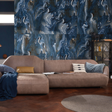 Explore the OLYMPUS AZUL high glossy large format porcelain tile, 60x120cm with a stunning blue marble finish. Durable 9MM porcelain tile ideal for stylish floors and walls, offering seamless installation and lasting elegance.