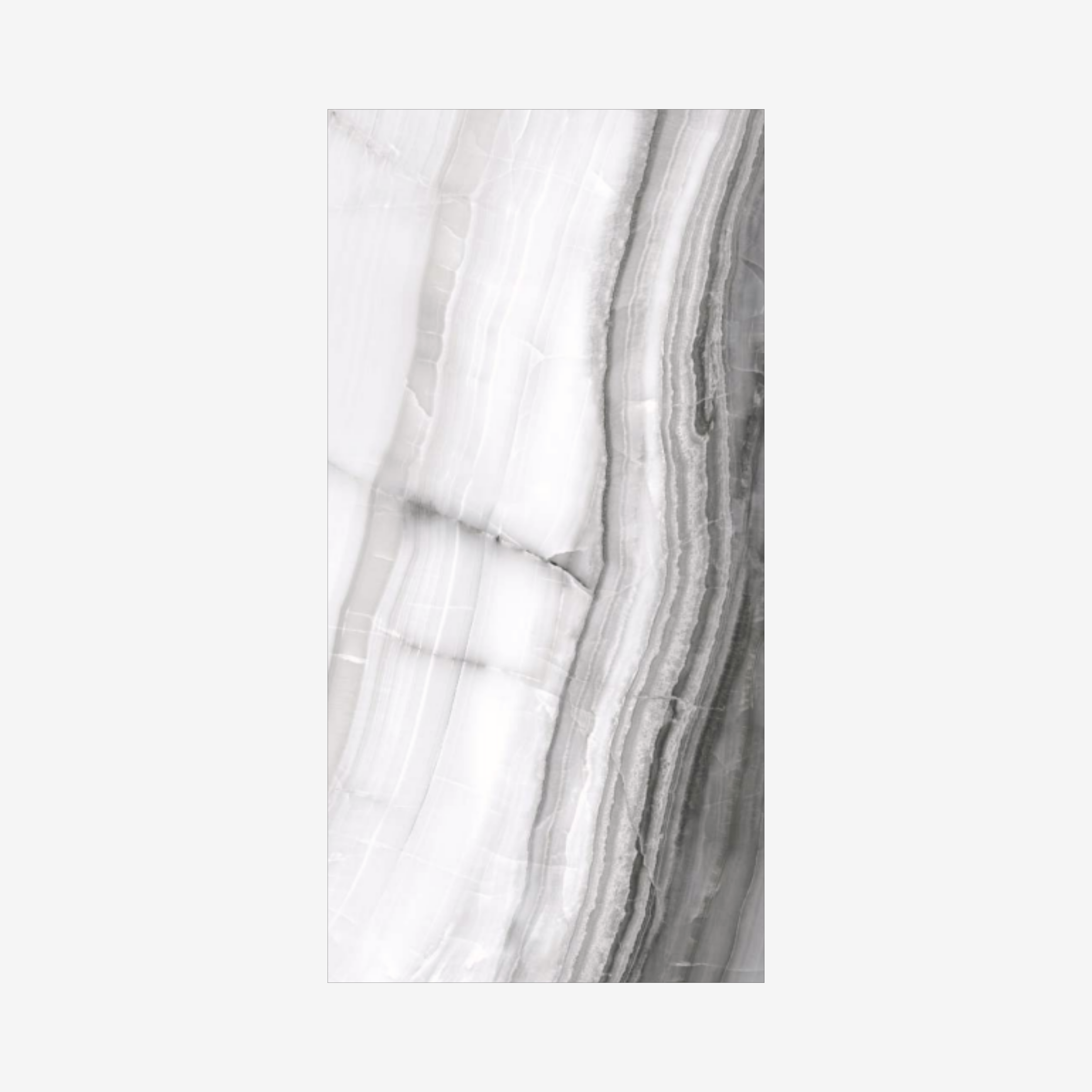 Graphite Onyx 120x240cm glossy tile with bold dark veining and premium onyx design. Ideal for feature walls, luxury floors, and modern interiors.