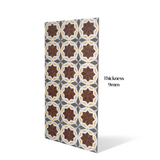 Grescon Brown 60x120cm porcelain tile with craftech matt finish. Durable, slip-resistant, and elegant for walls and flooring in modern interiors.