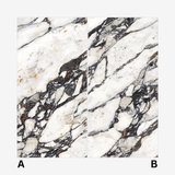 Impect Statuario 120x240cm glossy tile with bold grey veining on a white base. Perfect for luxury walls and floors with a timeless marble look.