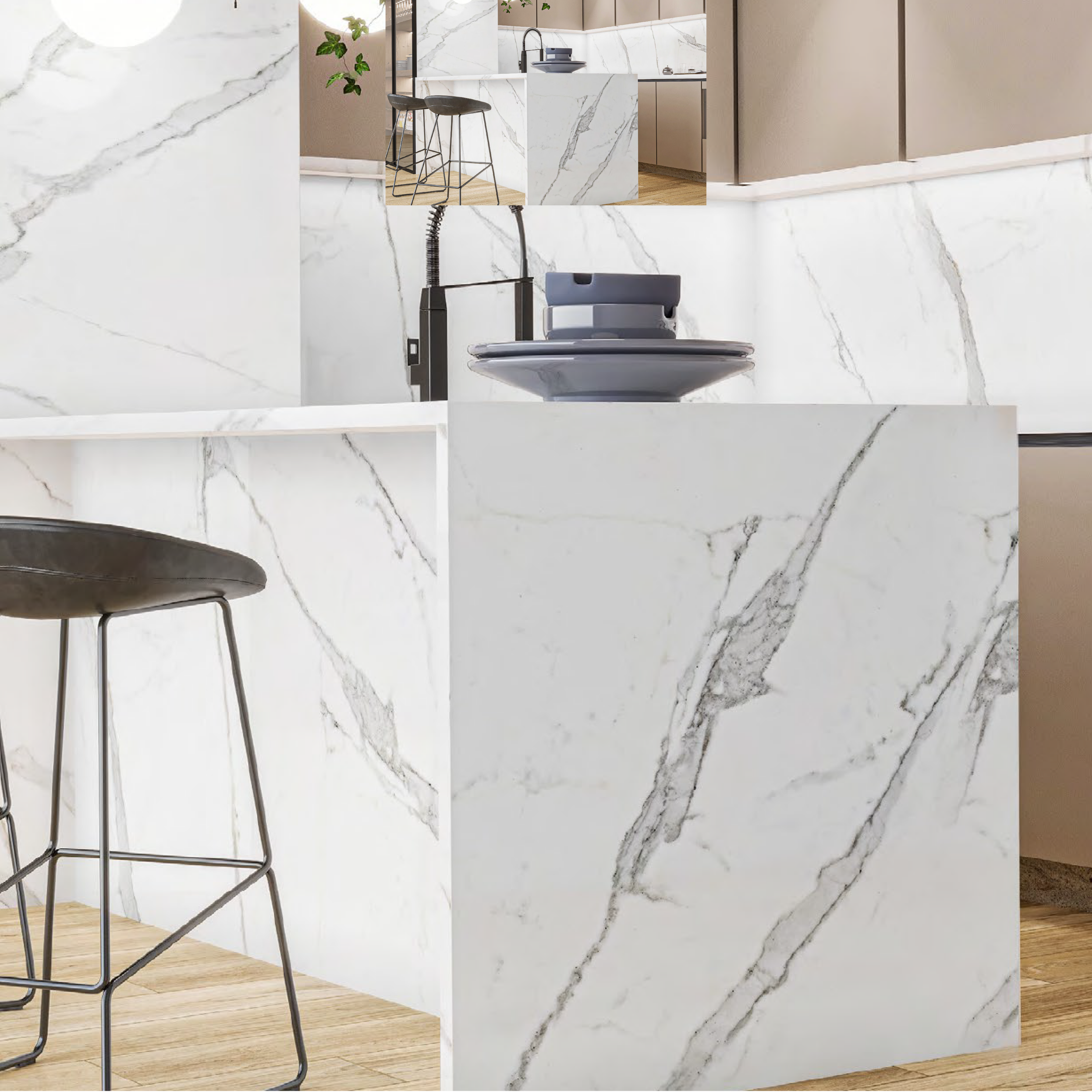 LILAC WHITE 120x278cm carved white tile with intricate texture and a smooth matt finish. A premium large format tile for refined, modern interiors