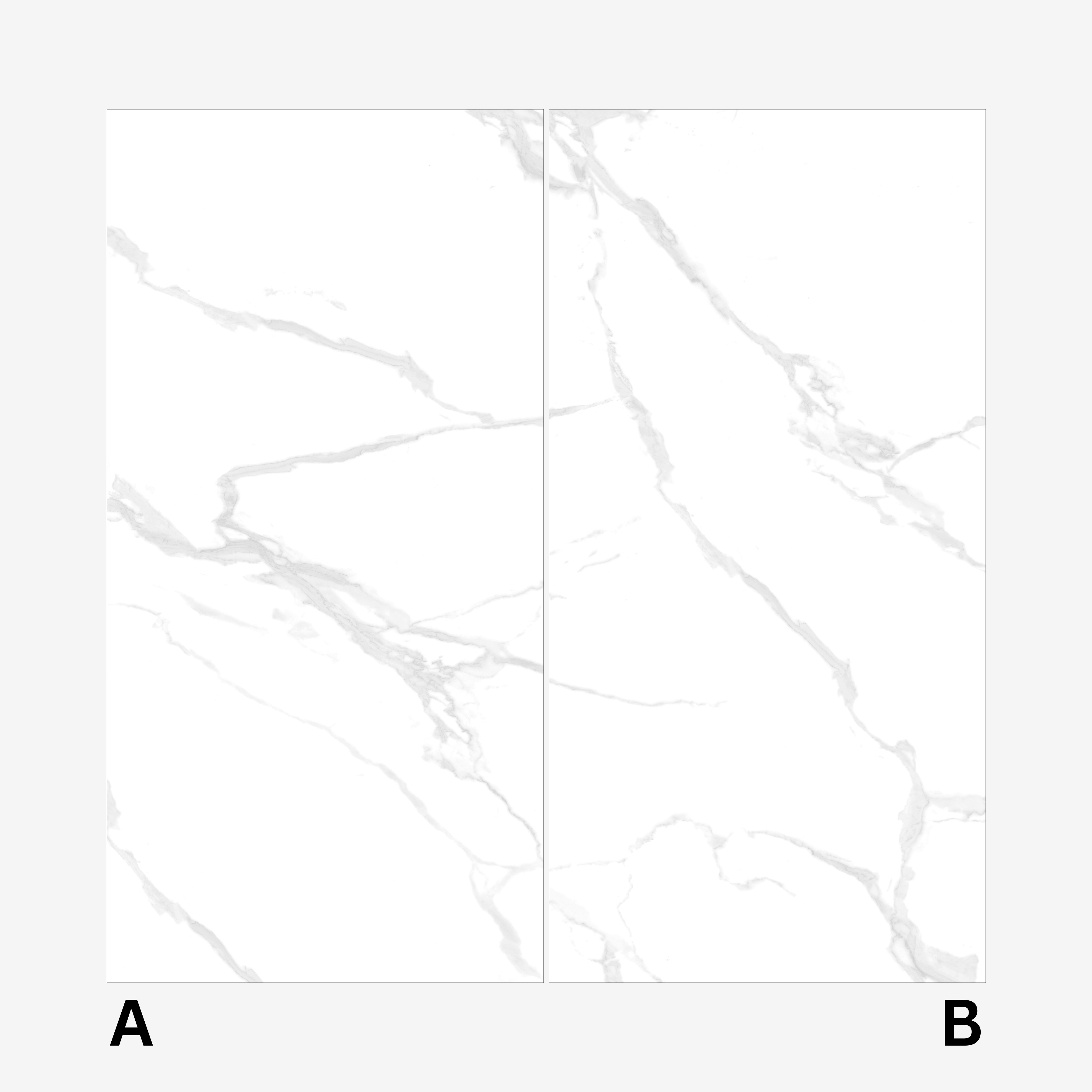 Lexus White Dark 120x240cm end-match glossy tile. Striking marble-inspired porcelain with seamless design, ideal for modern luxury interiors.