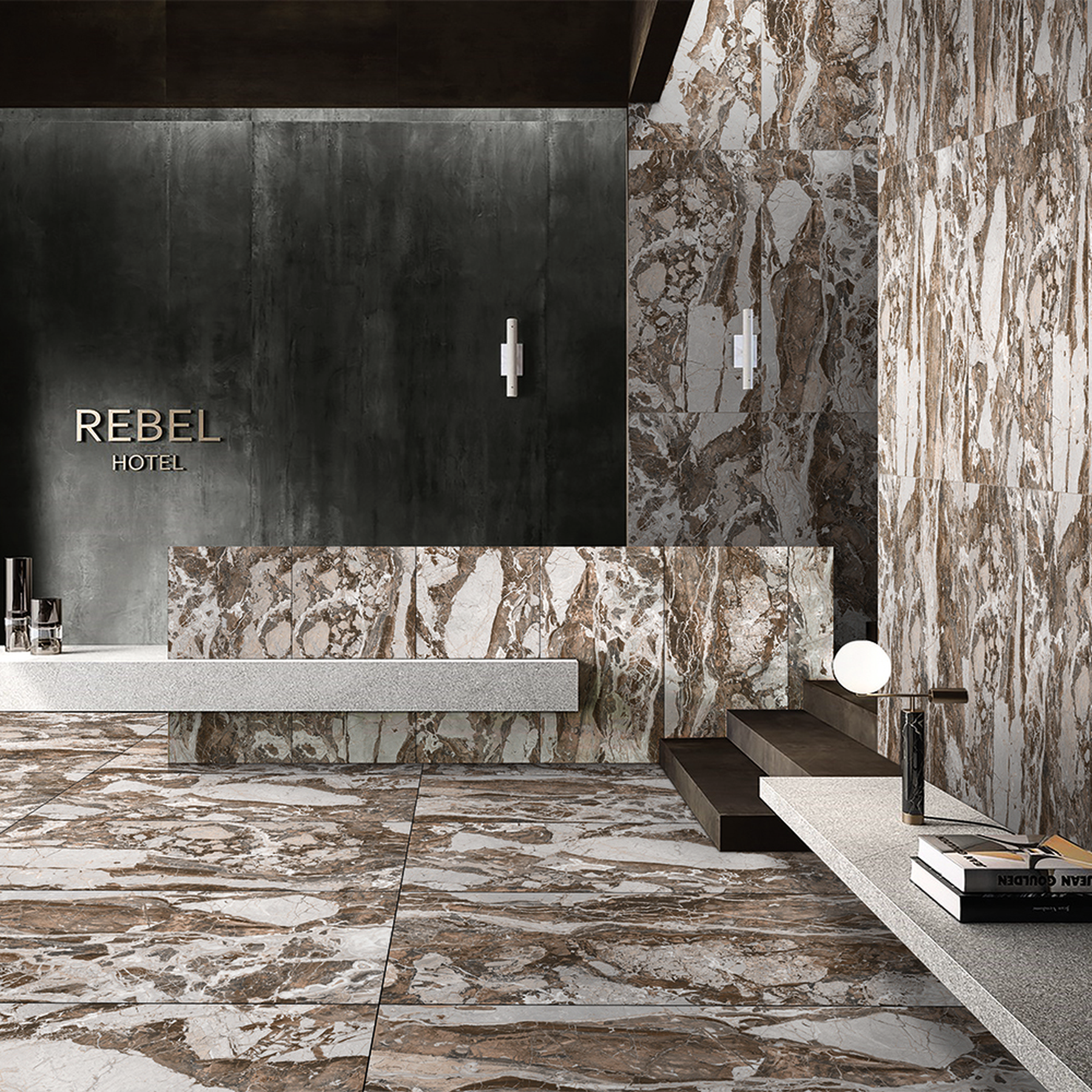 MODELOS Porcelain Tile 600x1200mm – 9MM Thick with Glitter on Matt Finish