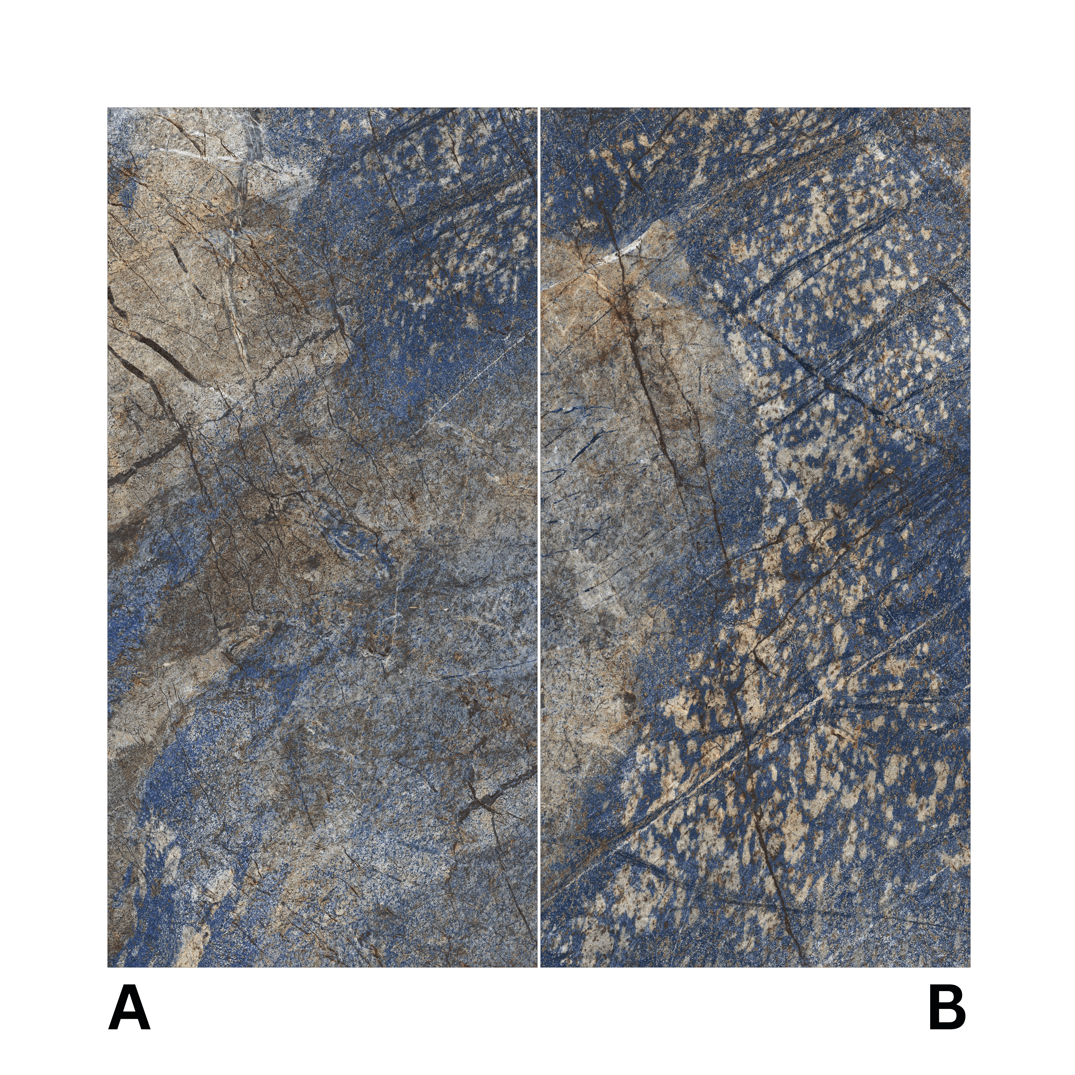 Nelson Blue 120x240cm glossy tile with rich blue marble effect. Ideal for feature walls, luxury bathrooms, and elegant flooring designs.