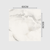 ORLANDO PEARL 60x60cm Glossy Porcelain Tile – 09MM Pearl Grey Marble Look