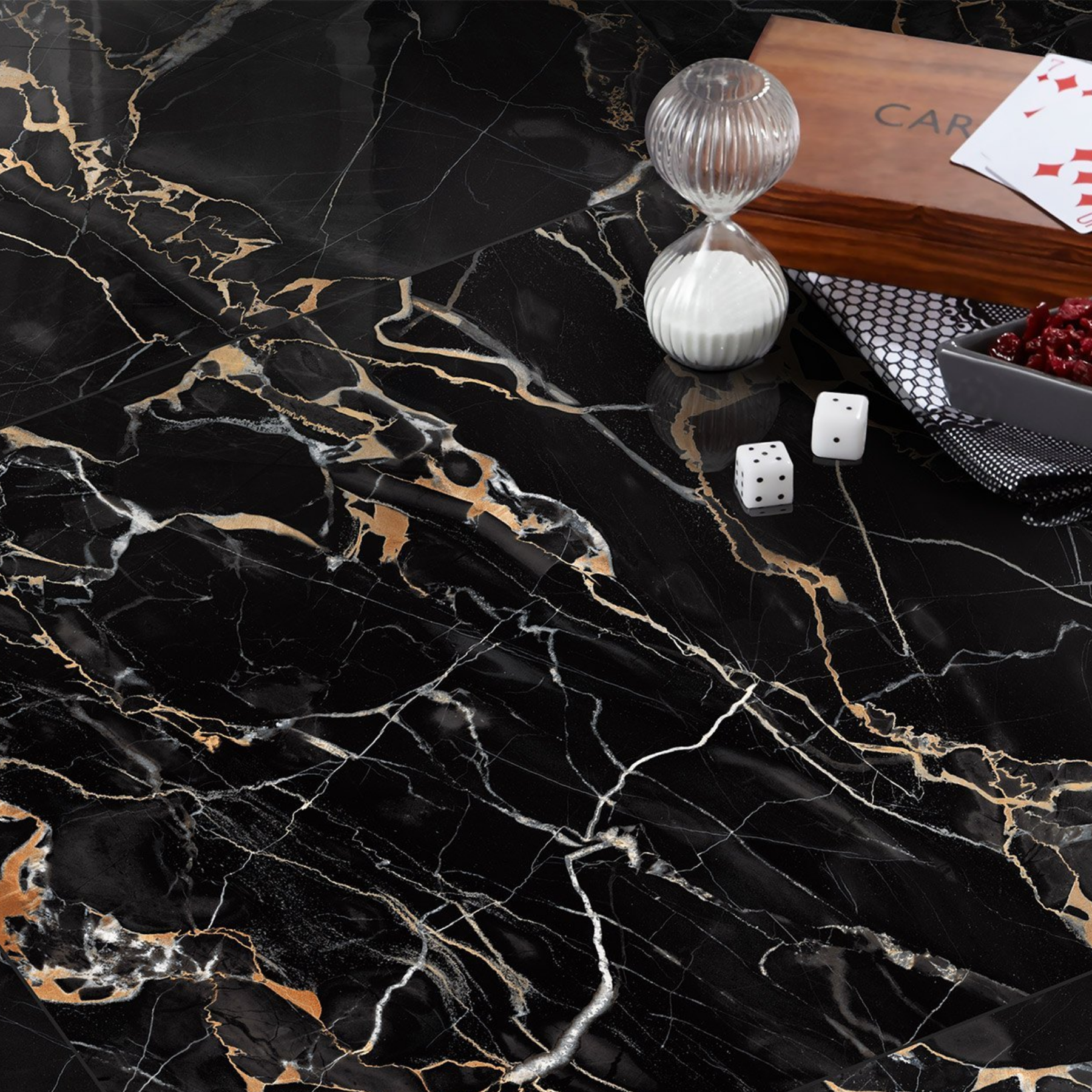 PORTORO SX Porcelain Tile 600x1200mm – 9MM Thick with Glitter on Sugar Surface