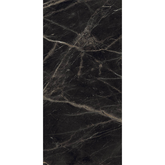Portoro Argento 80x160cm high glossy porcelain tile, 09mm thick with black marble look and silver veining. Luxurious and durable for stylish interiors.