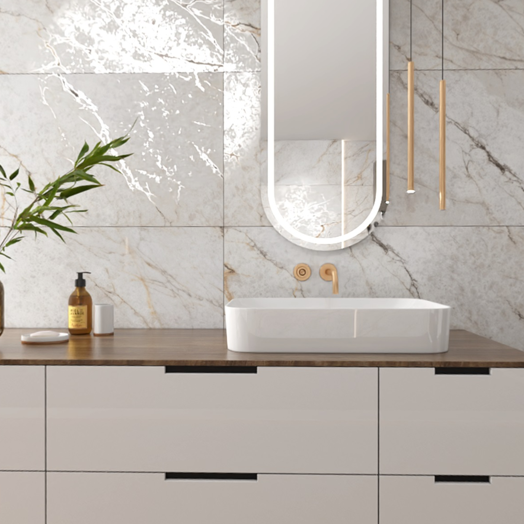 ROCIADO Porcelain Tile 600x1200mm – 9MM Thick with Glitter on Matt Finish