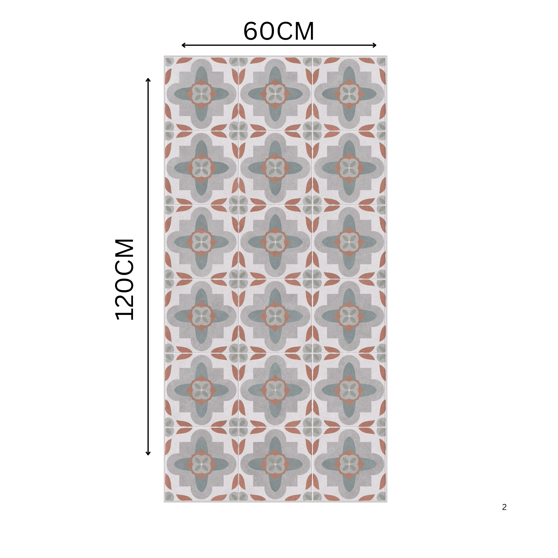 Salerno Concrete Decor 60x120cm porcelain tile with craftech matt finish. Durable, modern, and slip-resistant, perfect for walls and flooring.