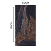 Shop SIMONA BLACK large format porcelain tile 600x1200mm with a high glossy marble-look finish and 9MM thickness. Durable, scratch-resistant, and ideal for floors and walls in modern interiors. Perfect for elegant, easy-care spaces.