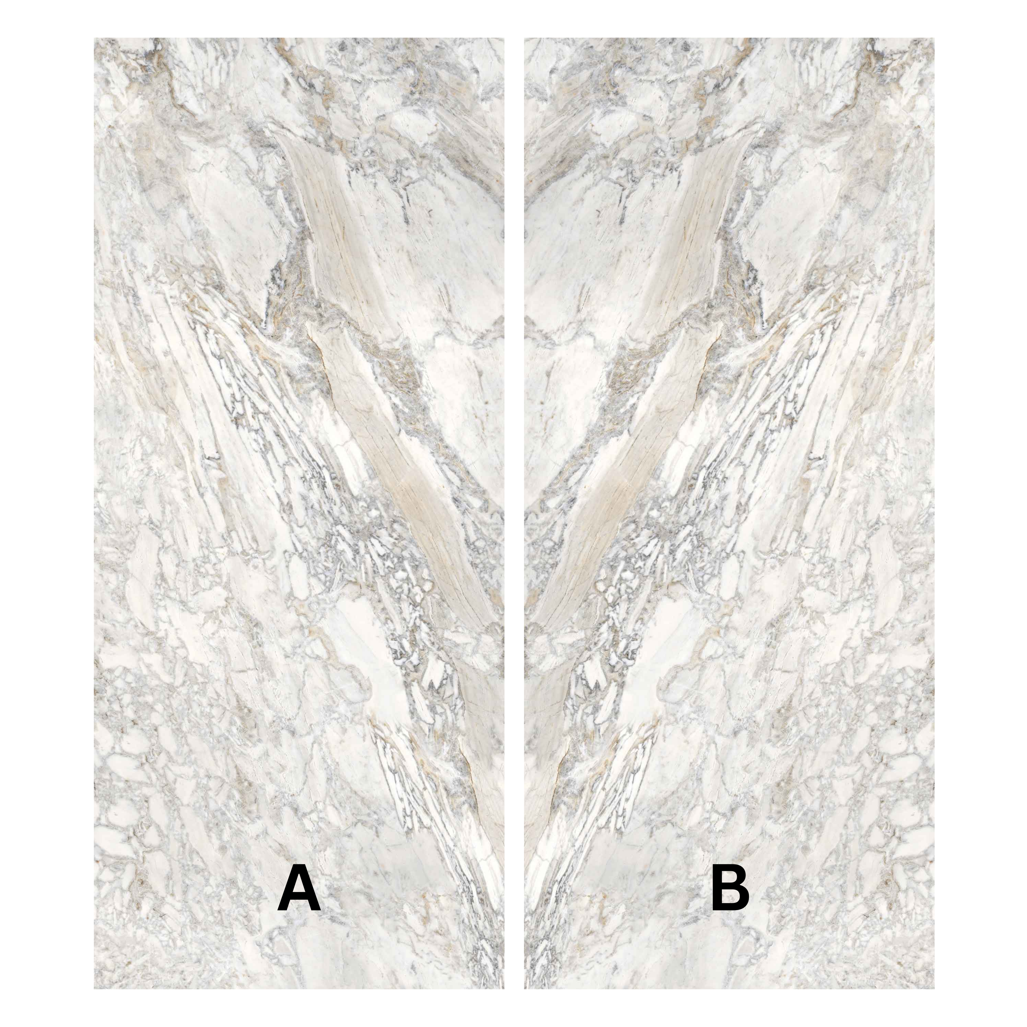 Statuario Elight 120x280cm carving matt porcelain tile with white marble look and grey veining. Perfect for luxury walls and floors.