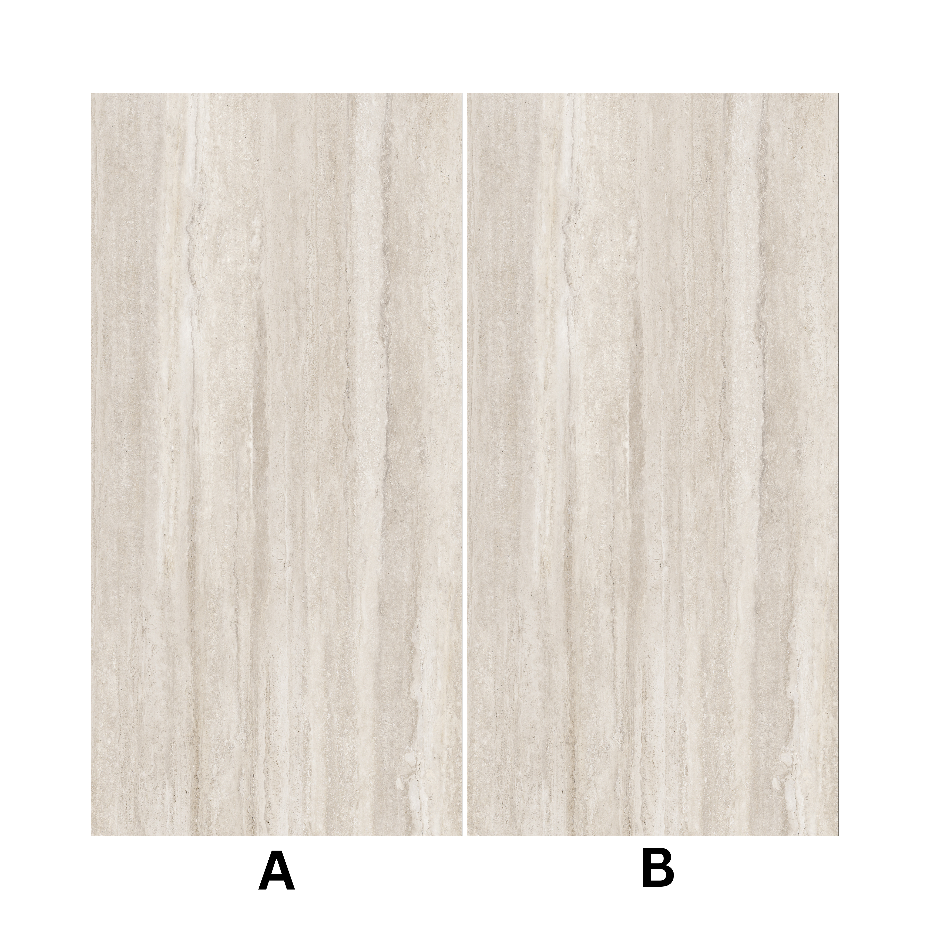 Travertine Vain Lait 120x240cm baby satin matt tile. Creamy travertine-inspired design with a soft finish, perfect for elegant modern interiors.