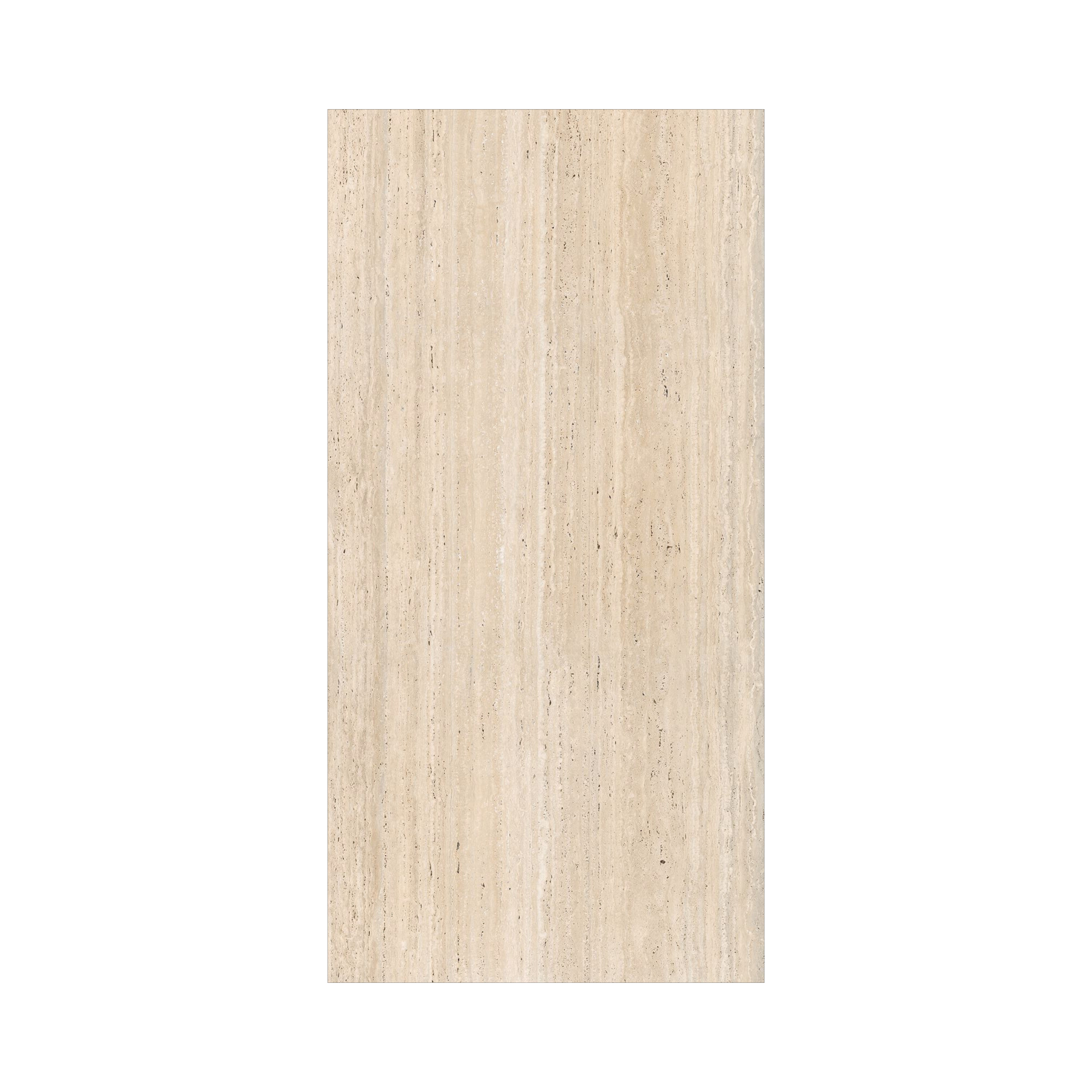 Travertino Real 120x240cm matt porcelain tile. Natural travertine stone look with a smooth matt finish, 09mm durable porcelain for walls and floors.