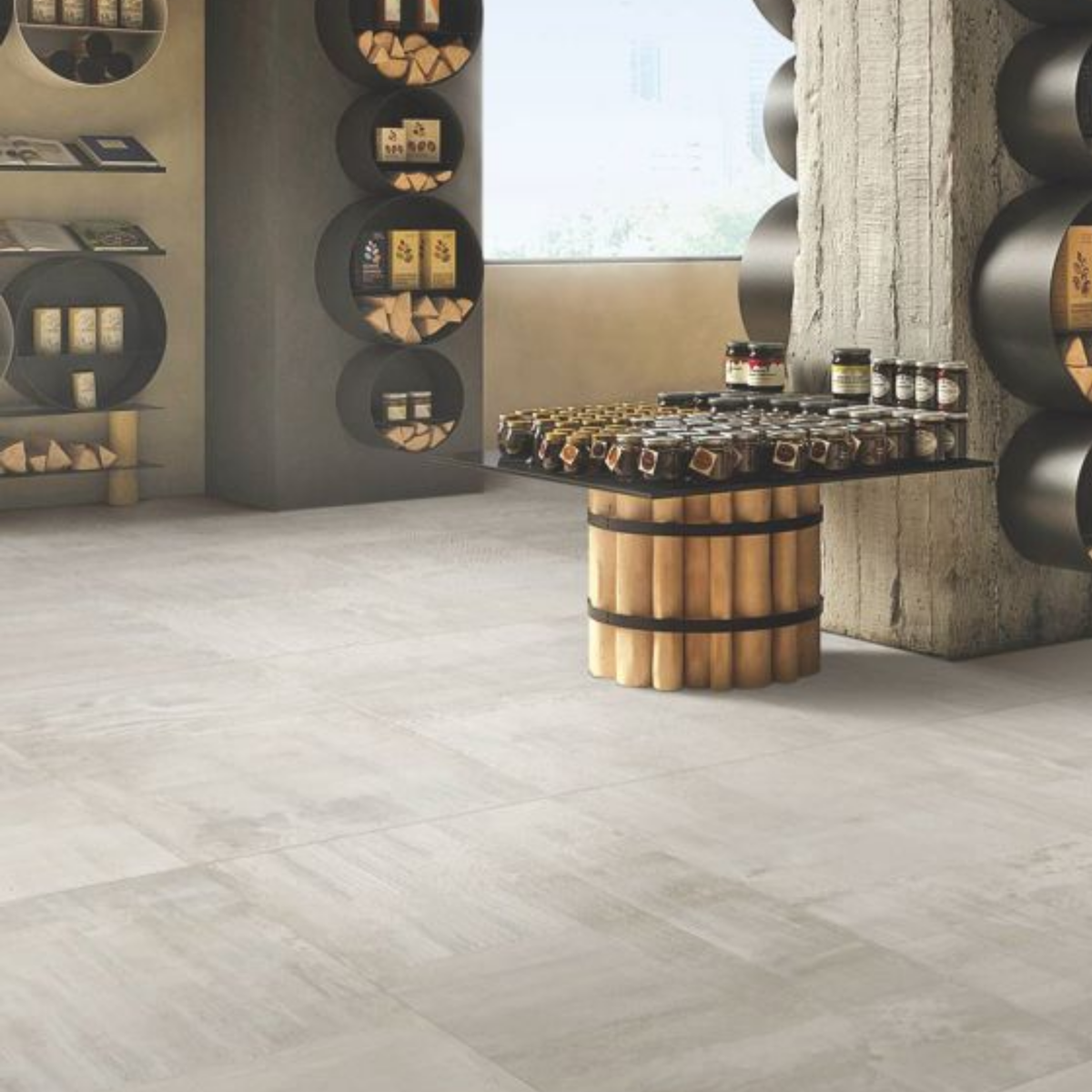 STUCO BEIGE 120x240cm 09mm – Carving Matt Porcelain Tile