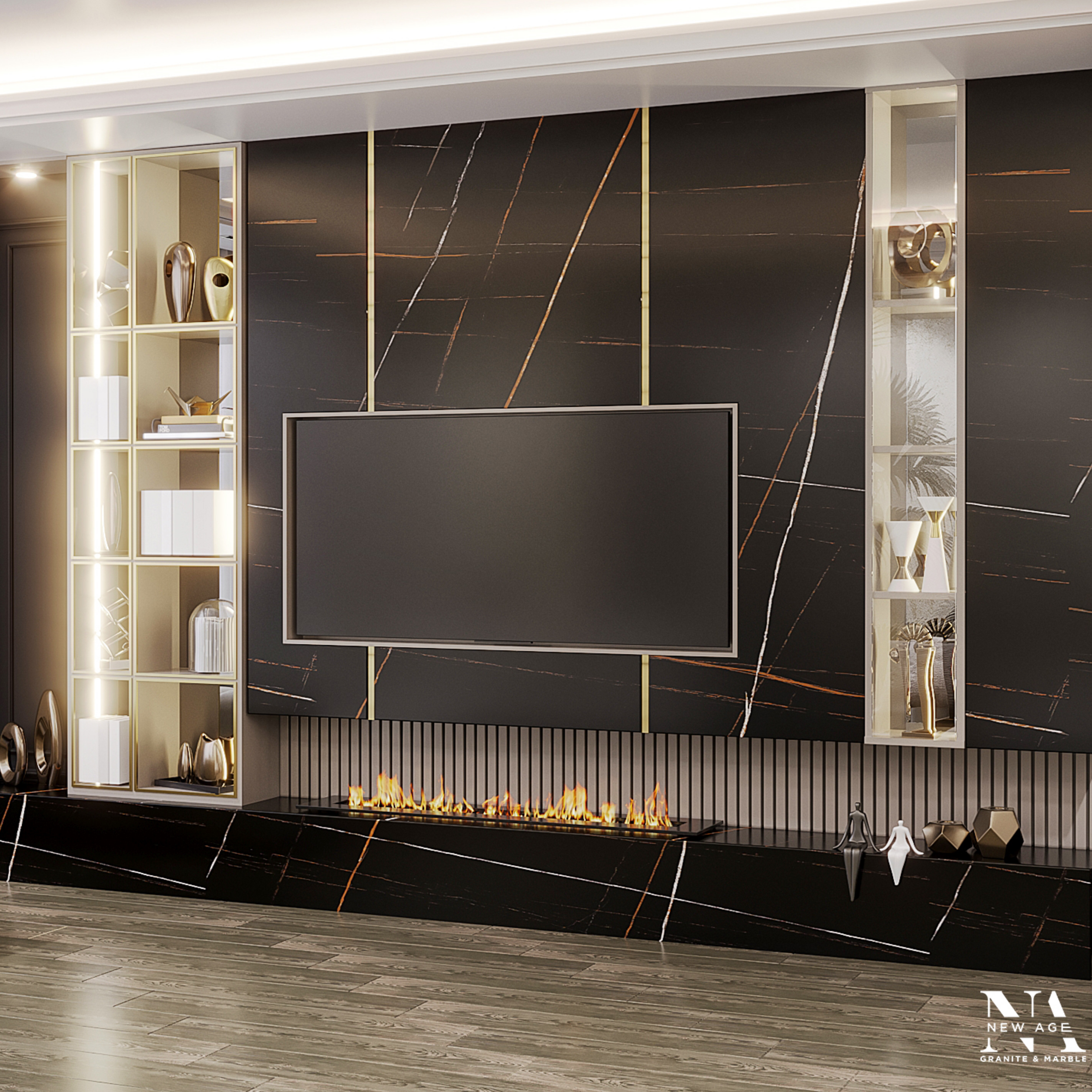 NERO SAINT LAURENT 120x278cm 09mm – Matt Porcelain Tile
