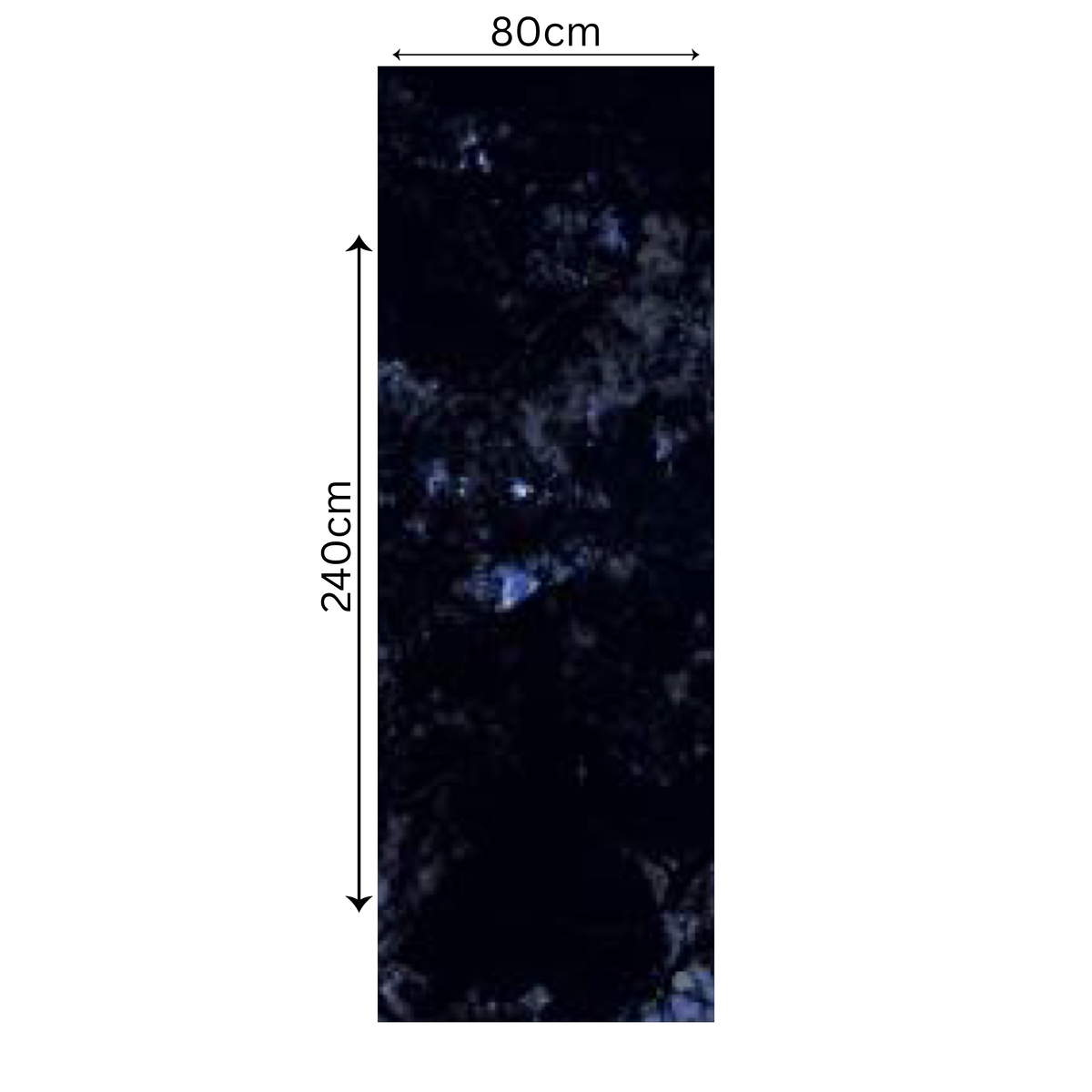 Volga Blue 80x240cm 15mm – Glossy