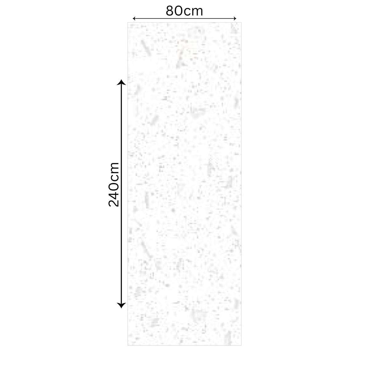 Cosmic White 80x240cm 15mm – Glossy