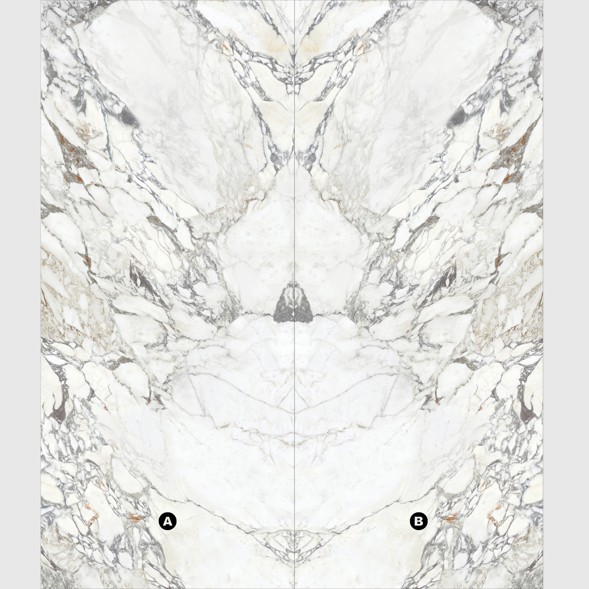 Arbescato 120x278cm Book-Match Glossy Porcelain Slabs