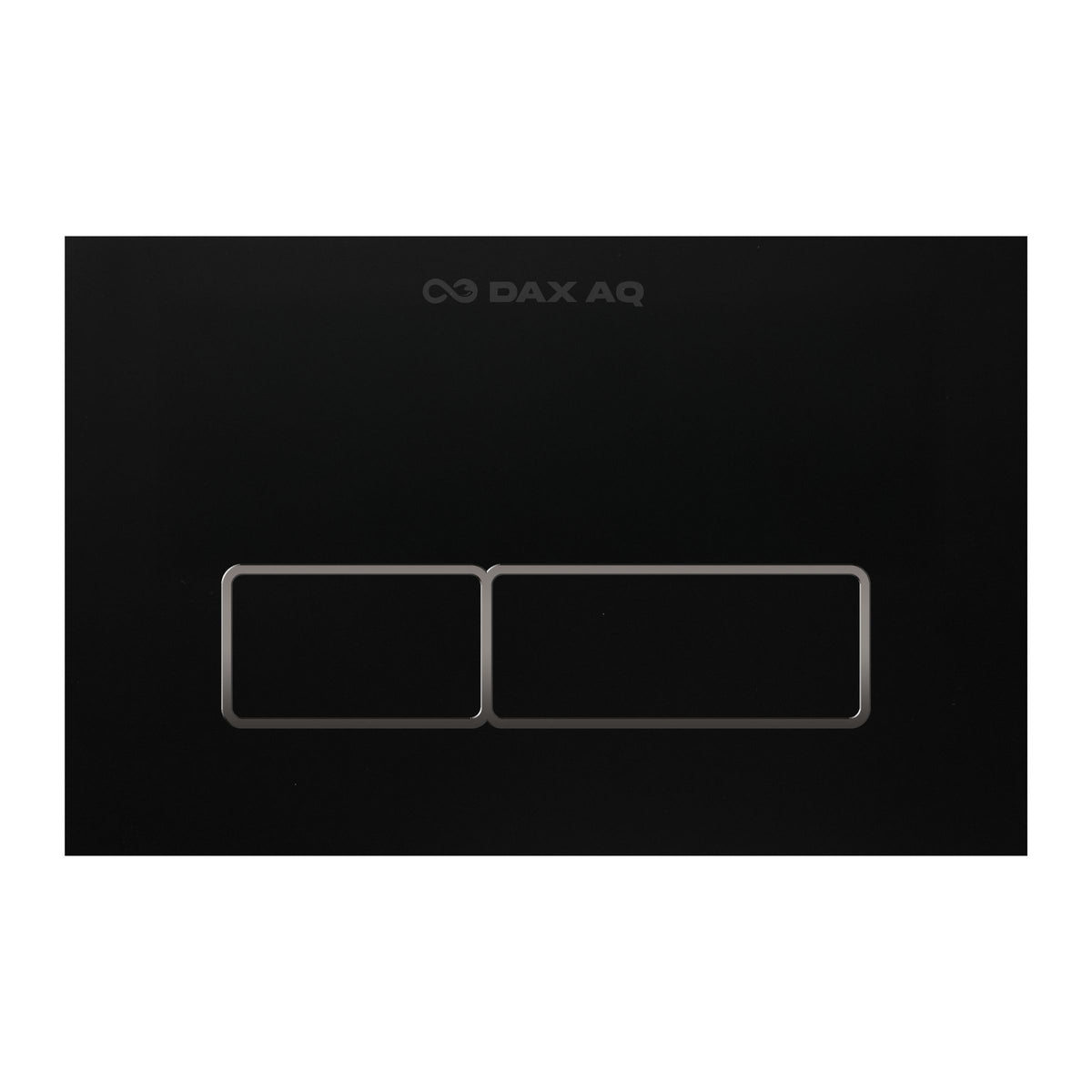 Black matte ring-button flush plate with water-saving dual control, minimalist design & durable finish. Ideal for stylish modular switch installations