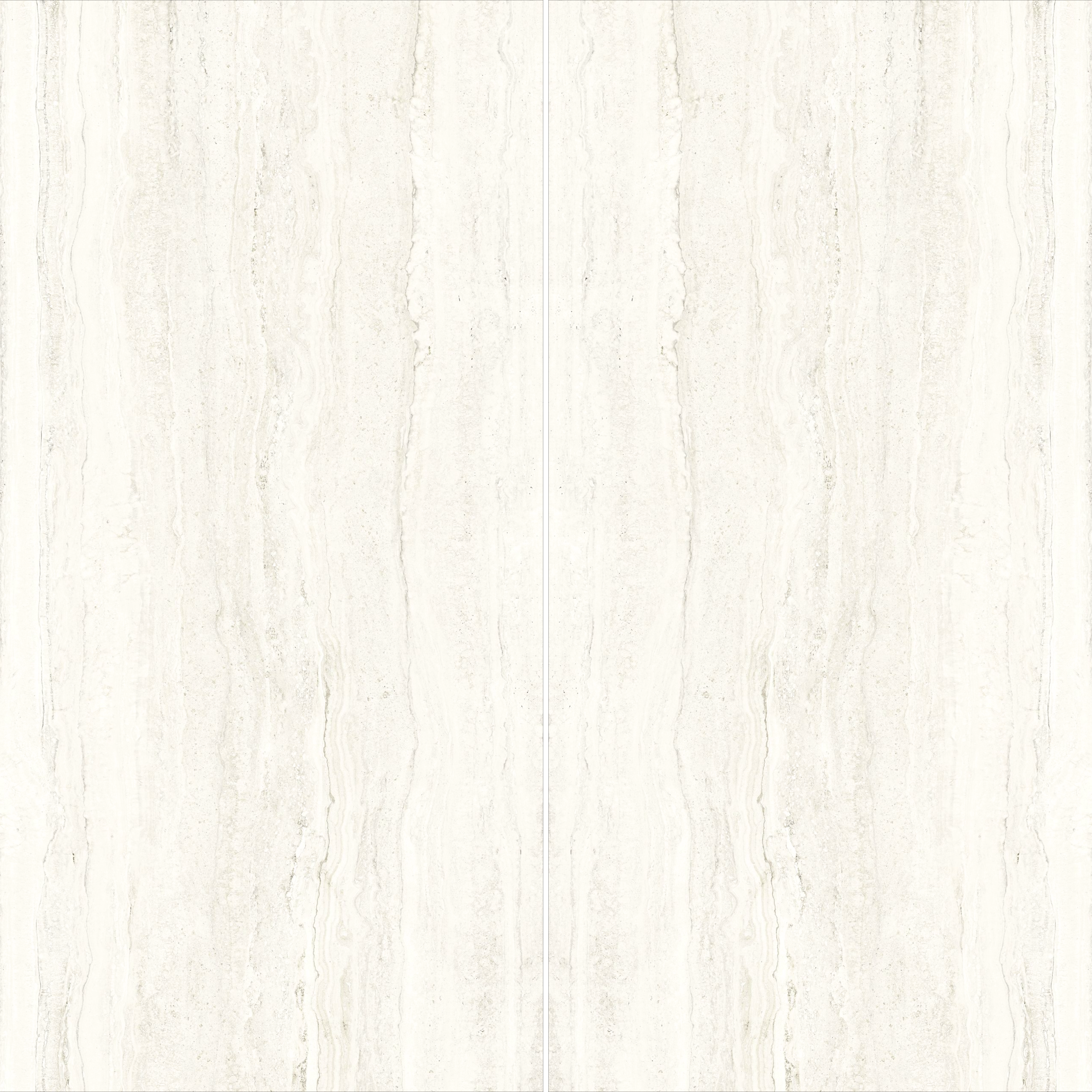 Travertino White 160x320cm 06mm – Book-Match Matt Porcelain Tile