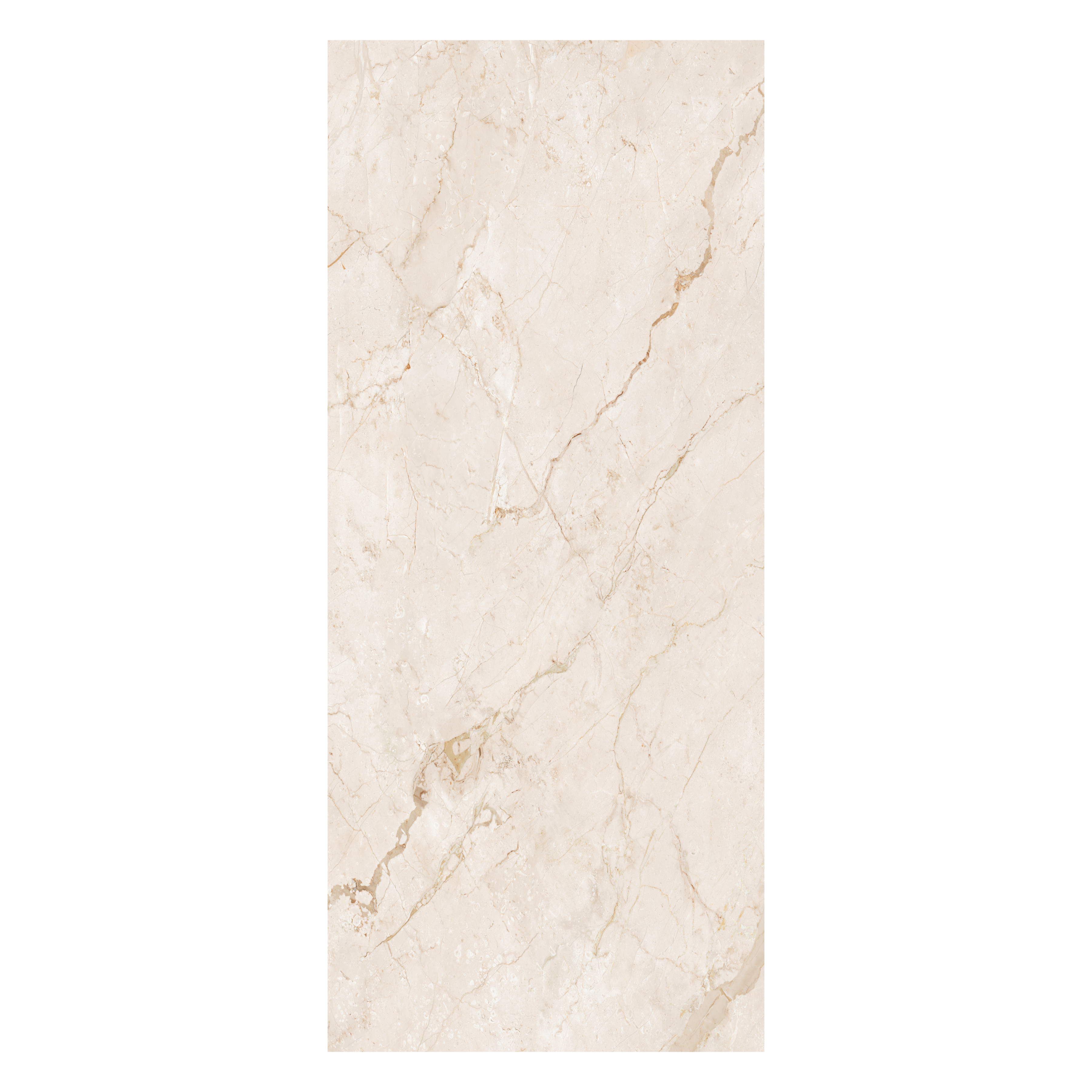 Breccia Oyster book-match glossy porcelain tile 120x280cm. Elegant 09mm slab with marble-inspired veining, perfect for luxurious walls and interiors.