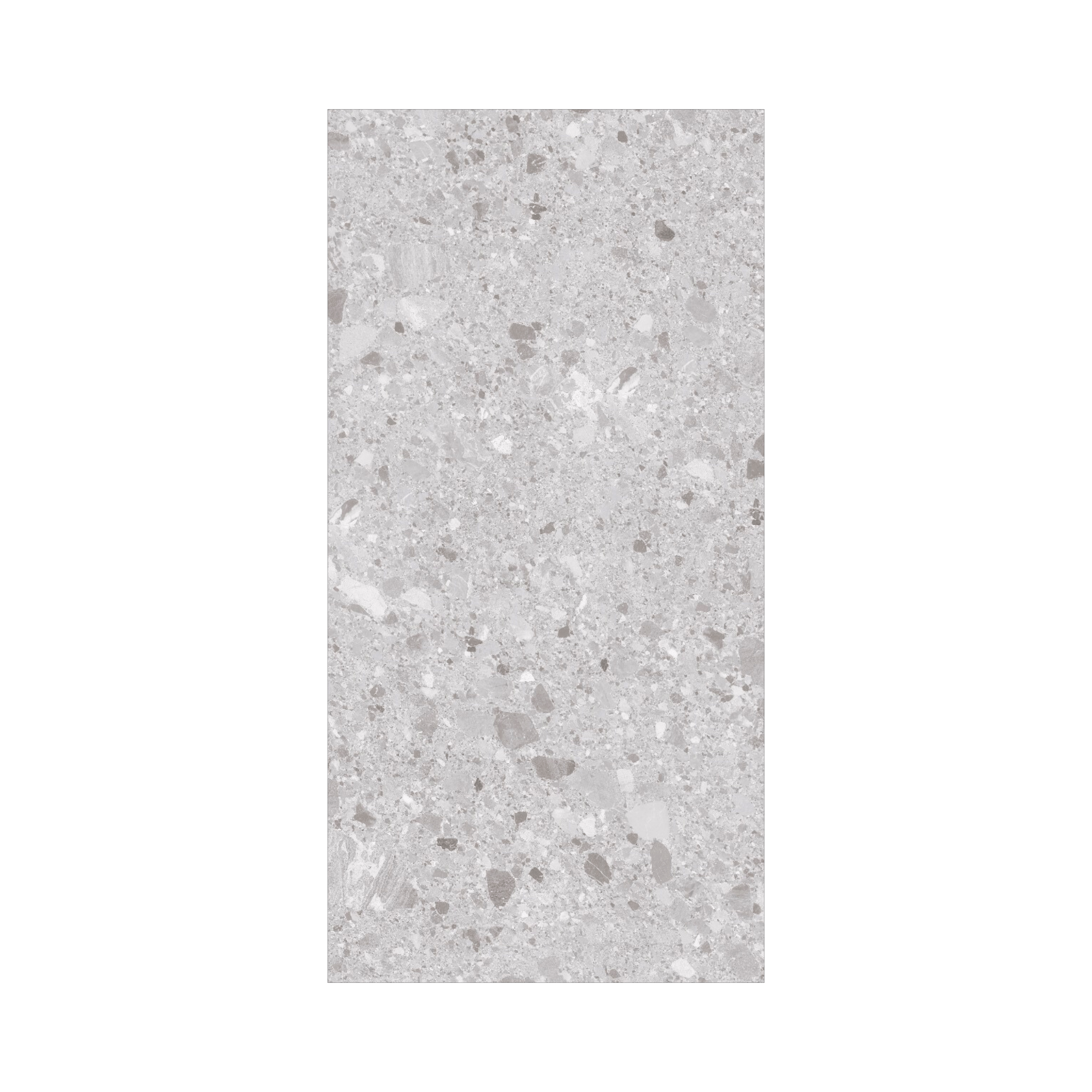 Chepoo Light Grey 120x240cm carving matt porcelain tile. Durable 09mm thickness, textured matt finish, ideal for modern walls and floors.