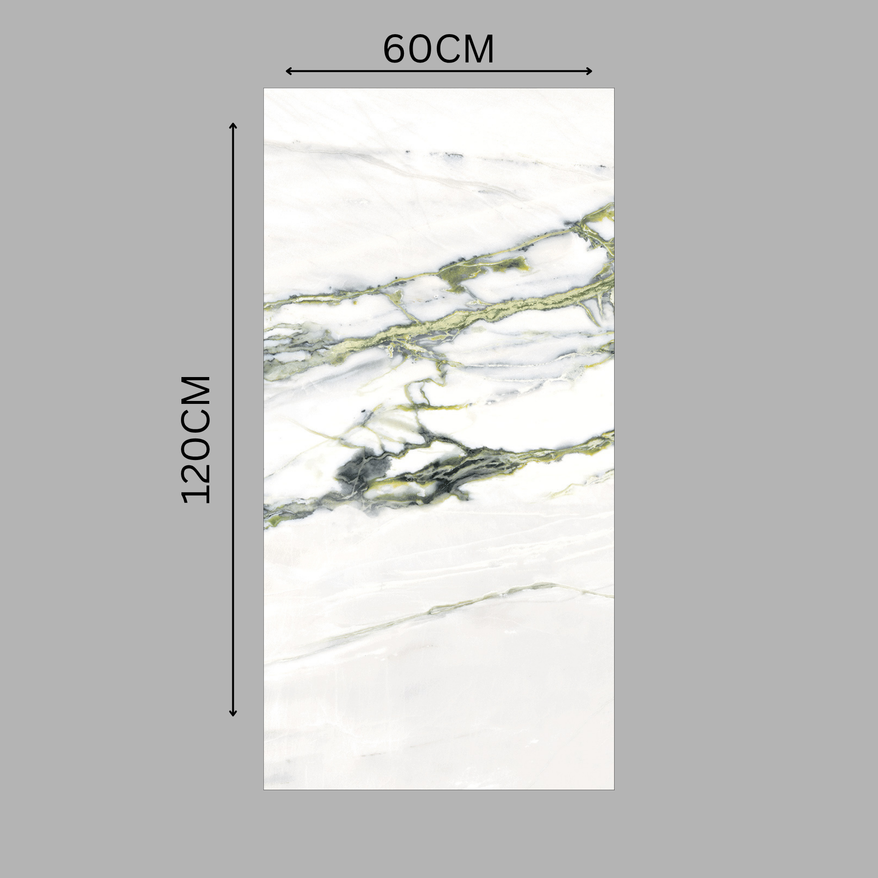 Discover CALCATTA EMARALD porcelain tile 600x1200mm with 9MM thickness and glitter on matt finish. Durable large format tile ideal for luxurious, shimmer-enhanced flooring and walls.
