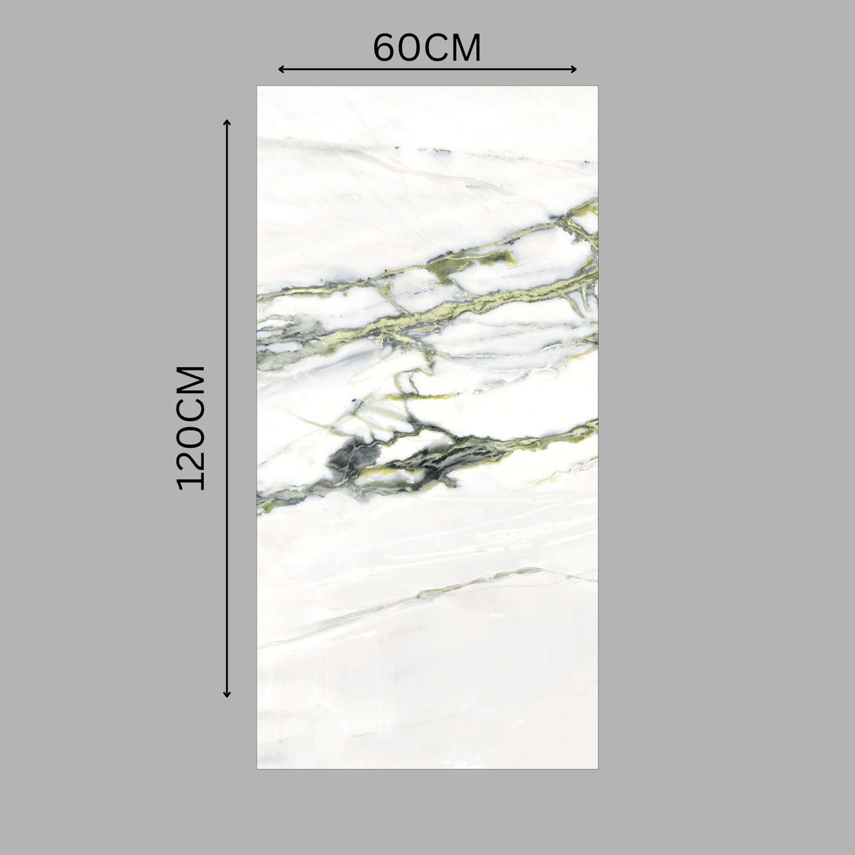 Discover CALCATTA EMARALD porcelain tile 600x1200mm with 9MM thickness and glitter on matt finish. Durable large format tile ideal for luxurious, shimmer-enhanced flooring and walls.
