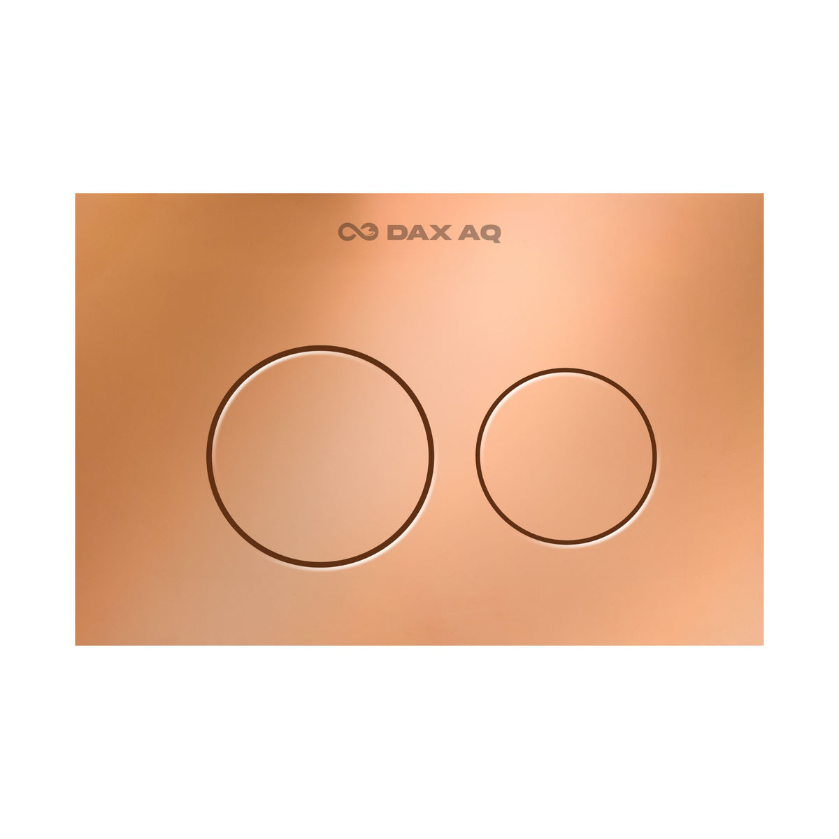 Discover the Premium Halo Rose gold Concealed Cistern Dual Flush Plate, featuring a matte metallic finish, durable construction & water-saving flush technology.