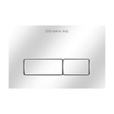 Discover the Premium Twinbar Ring White Polished Flush Plate. A glossy, minimalist, dual-flush design perfect for luxury modern bathrooms.